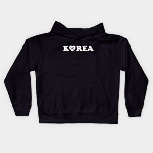 Korea Love Heart Flag Kids Hoodie